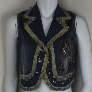 Dark Wash Blue Denim Jean Jacket